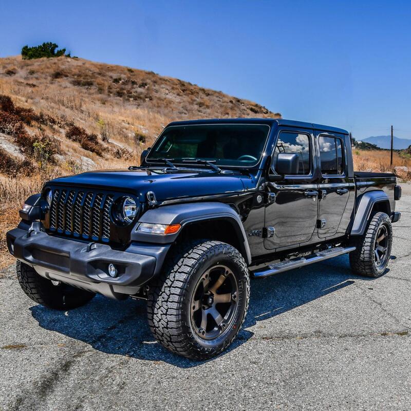 Westin 20-22 Jeep Gladiator PRO TRAXX 4 Oval Nerf Step Bars - Black Nerf Bars Westin