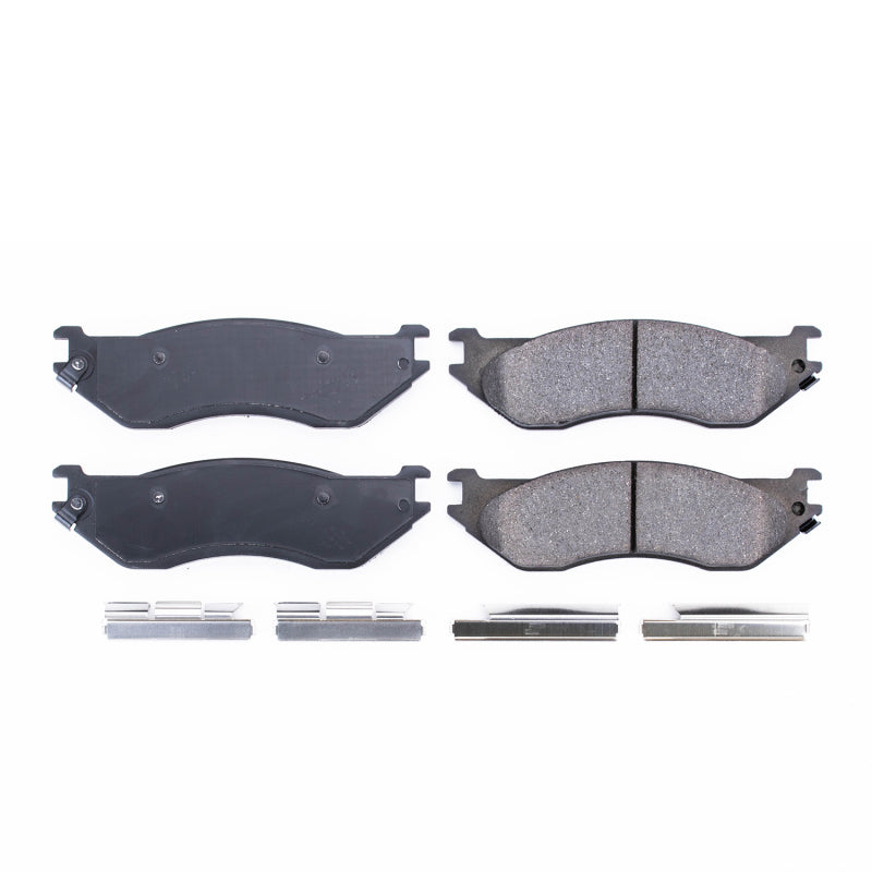 Power Stop 04-06 Dodge Durango Front Z17 Evolution Ceramic Brake Pads w/Hardware Brake Pads - OE PowerStop