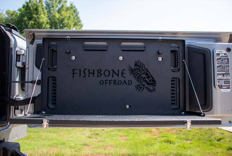 Fishbone Offroad Tailgate Table - Black Tailgate Accessories Fishbone Offroad