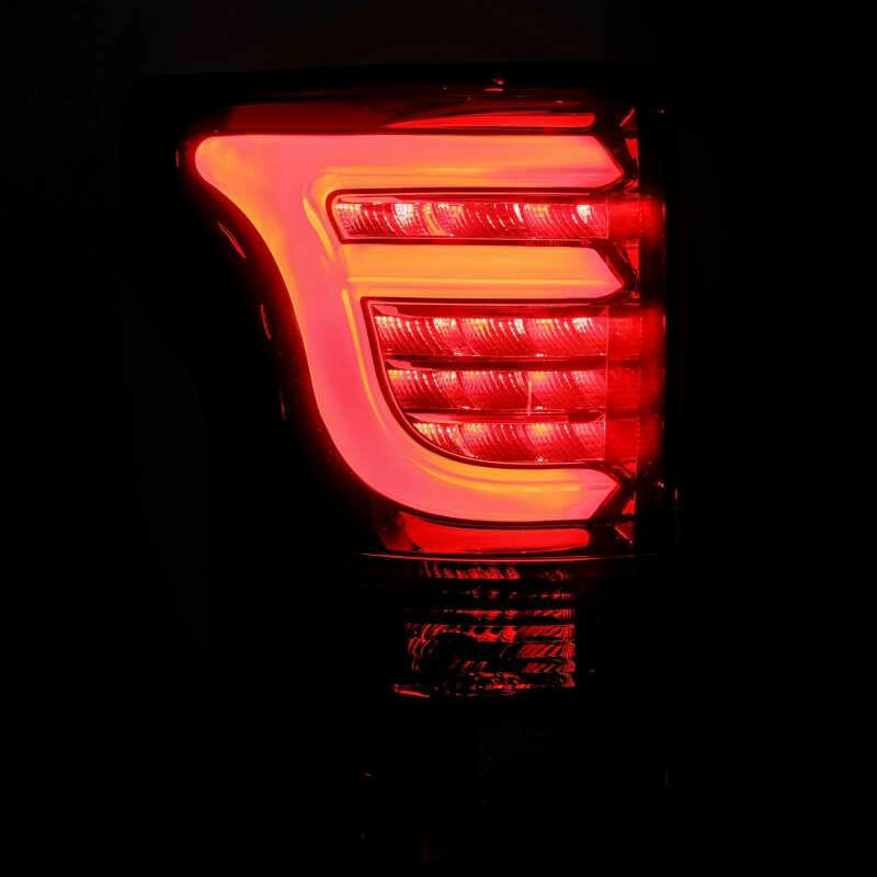 AlphaRex 15-17 Ford F-150 (Excl Models w/Blind Spot Sensor) PRO-Series LED Tail Lights Jet Black Tail Lights AlphaRex