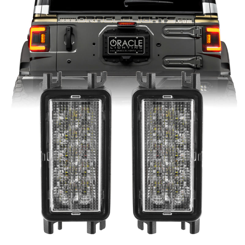 Oracle 2018+ Jeep Wrangler JL Dual Function Reverse LED Flush Taillight - Amber/White Tail Lights ORACLE Lighting