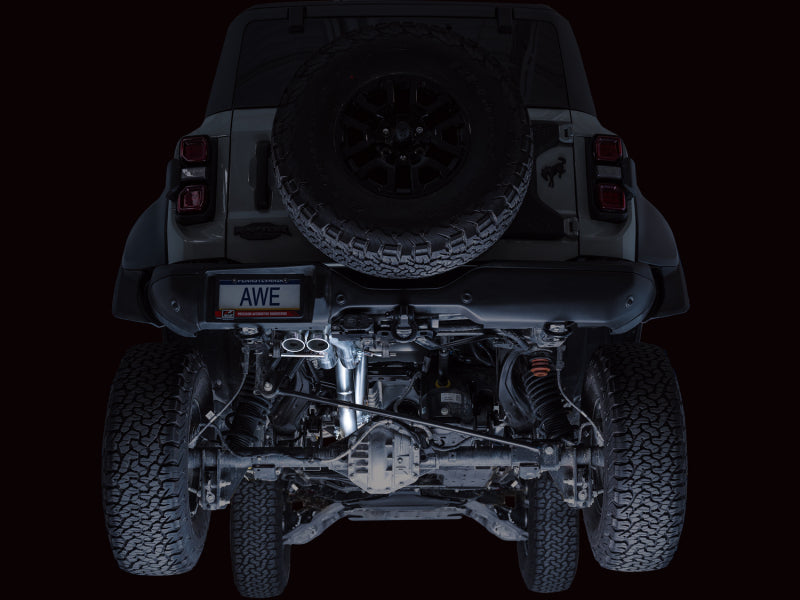 AWE Tuning 22-24 Ford Bronco Raptor 4WD Dual BashGuards Cat-Back SwitchPath Exhaust (No Tips) Catback AWE Tuning
