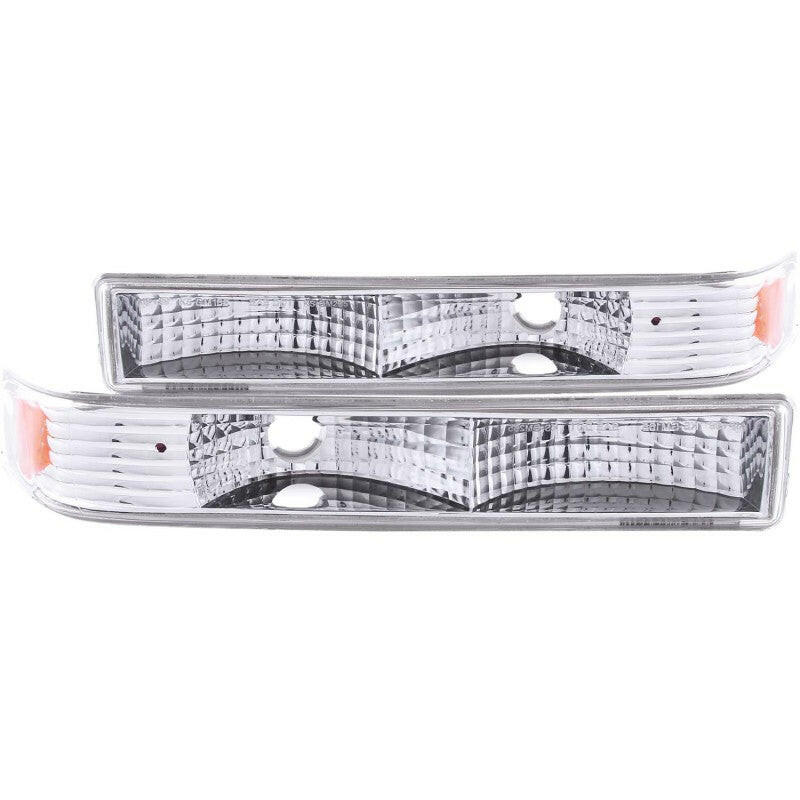 ANZO 1998-2005 Chevrolet S-10 Euro Parking Lights Chrome Lights Corner ANZO