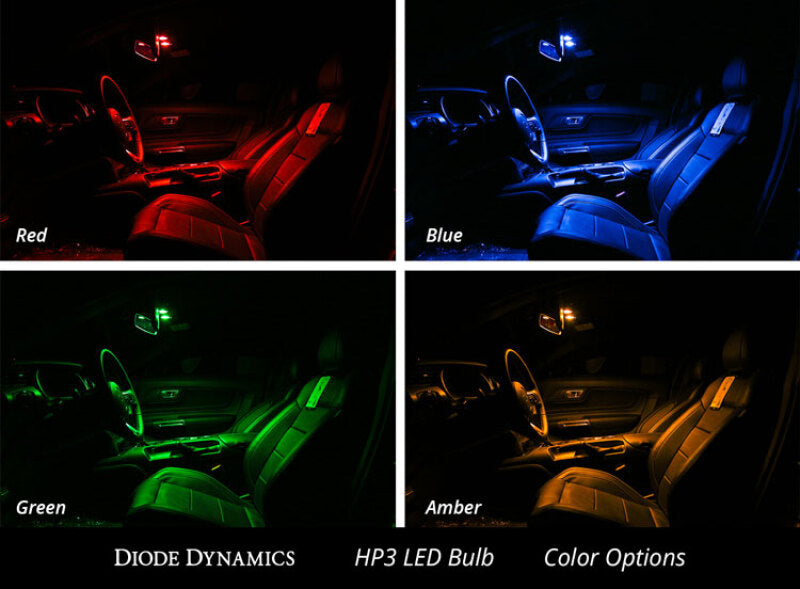 Diode Dynamics 194 LED Bulb HP3 LED - Red Set of 12 Bulbs Diode Dynamics