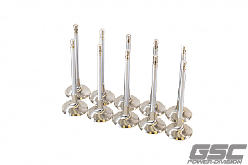 GSC P-D Audi DAZA 33.9mm Head STD 104mm Long Chrome Polished Intake Valve - Set of 10 Valves GSC Power Division