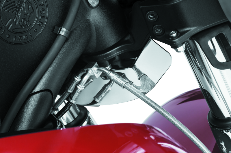 Kuryakyn Lower Triple Tree Wind Deflector Chrome Wind Deflectors Kuryakyn