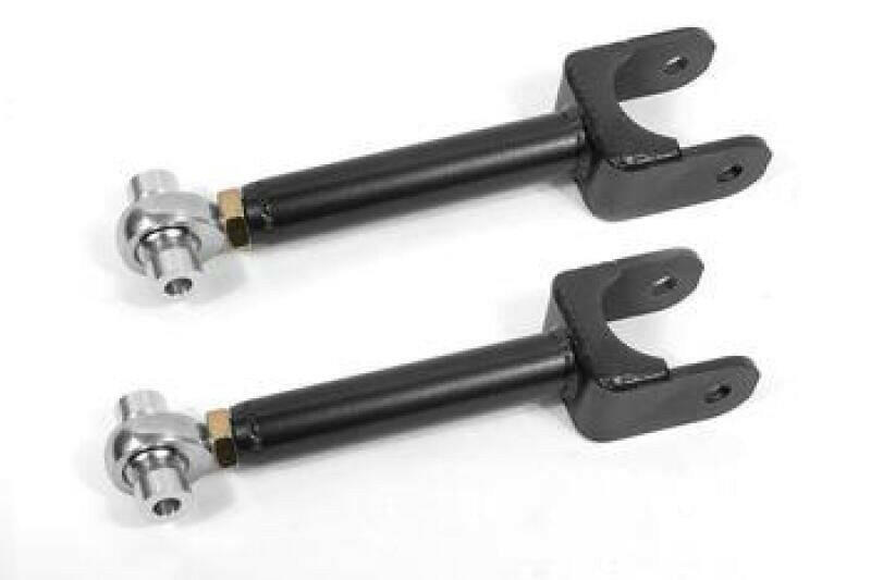 BMR 78-87 G-Body Upper Control Arms DOM Single Adj Rod Ends - Black Hammertone Control Arms BMR Suspension