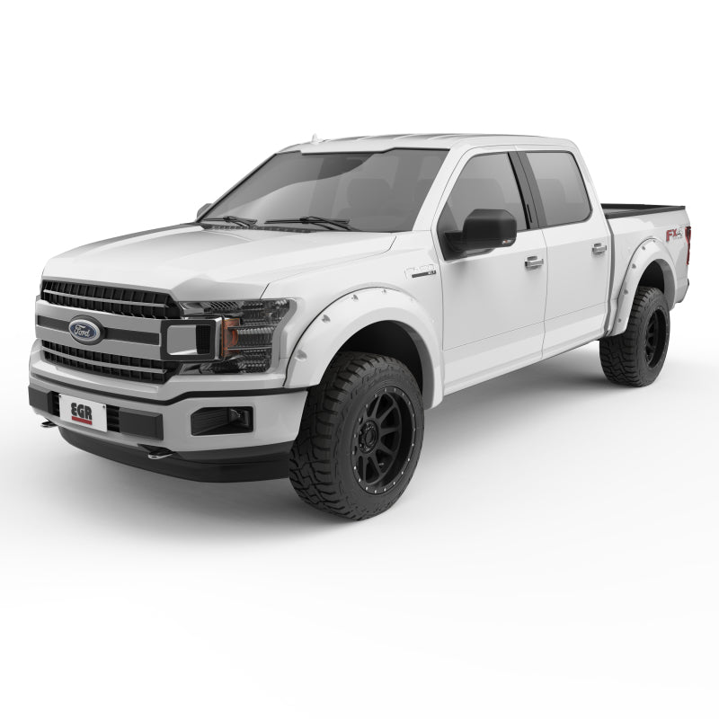 EGR 2018 Ford F150 Bolt-On Look Color Match Fender Flares - Set - Oxford White Fender Flares EGR