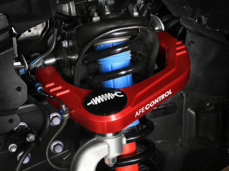 aFe Control 24-26 Toyota Tacoma Upper Control Arms - Set (Red) Suspension Arms & Components aFe