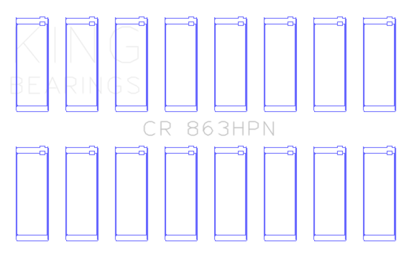King Engine Bearings Chrysler 361/383 (Size STD) Performance Rod Bearing Set Bearings King Engine Bearings