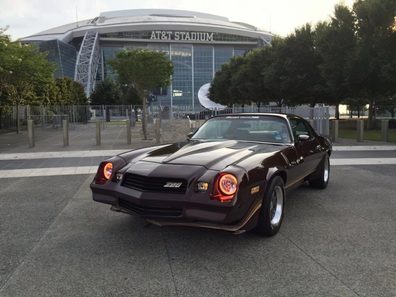 Oracle Pre-Installed Lights 7 IN. Sealed Beam - Amber Halo Headlights ORACLE Lighting