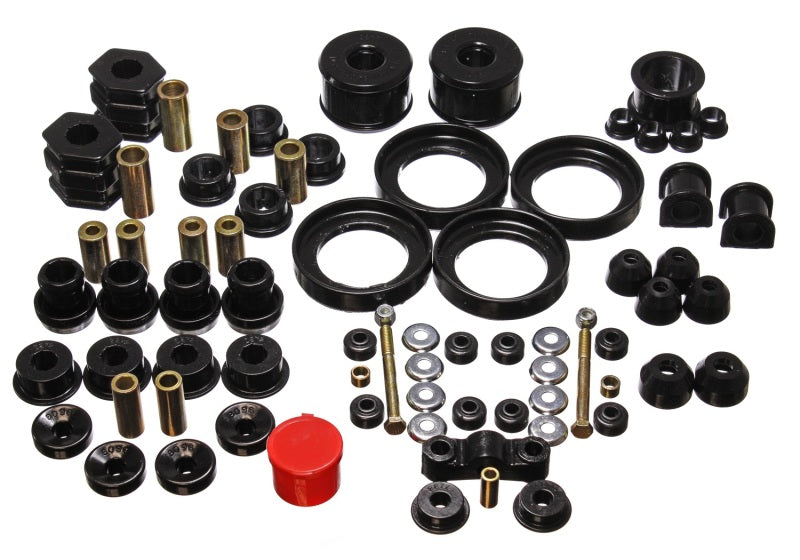 Energy Suspension 96-00 Honda Civic/CRX Black Hyper-Flex Master Bushing Set Bushings - Full Vehicle Kits Energy Suspension