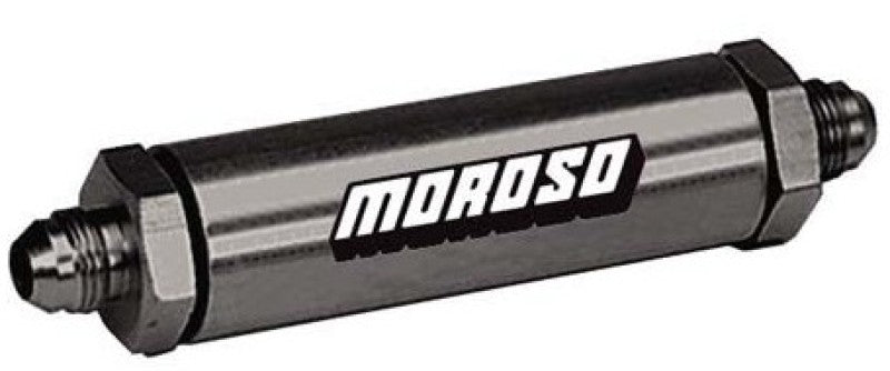 Moroso Oil Filter - In Line Screened -12An - Aluminum Oil Filters Moroso