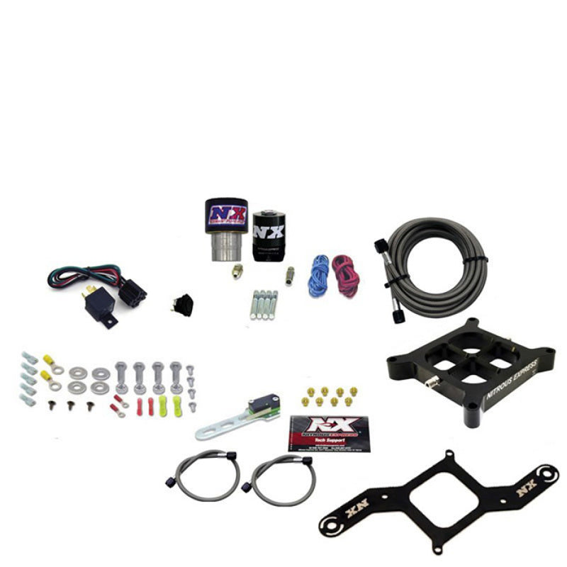Nitrous Express Single Entry Crossbar RNC .178 4150 Flange Nitrous Kit (250-650HP) w/No Bottle Nitrous Systems Nitrous Express