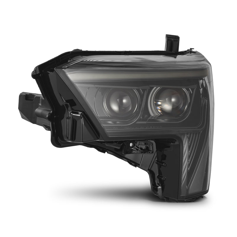 AlphaRex 22-23 Toyota Tundra LUXX-Series Headlights Alpha-Black w/Amber DRL - Req 810029 OR 810030 Headlights AlphaRex