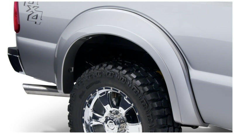 Bushwacker 11-16 Ford F-250 Super Duty Styleside Extend-A-Fender Style Flares 2pc - Black Fender Flares Bushwacker