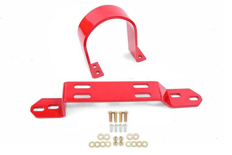 BMR 83-87 GM G-Body Driveshaft Safety Loop Front - Red Driveshaft Loops BMR Suspension