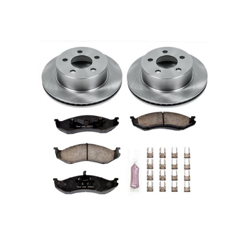 Power Stop 99-01 Jeep Cherokee Front Autospecialty Brake Kit Brake Kits - OE PowerStop