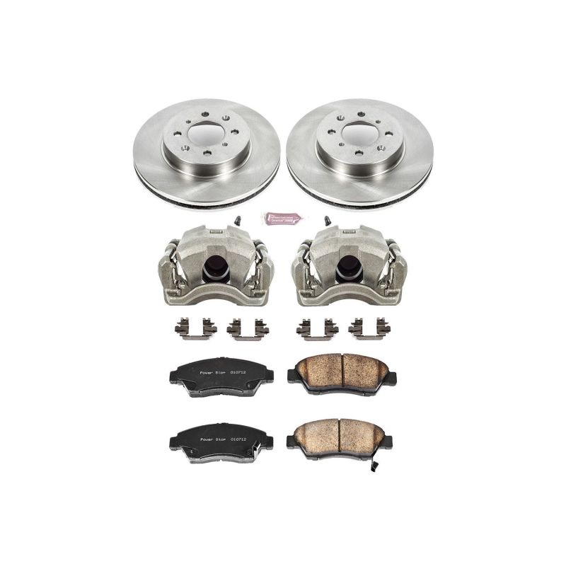 Power Stop 93-95 Honda Civic Front Autospecialty Brake Kit w/Calipers Brake Kits - OE PowerStop