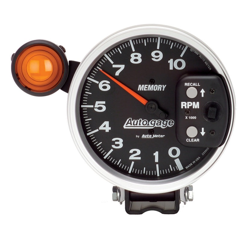 Autometer 5 inch 10K RPM w/ Monster Shift Lite / Memory Pedestal Tachometer Gauges AutoMeter