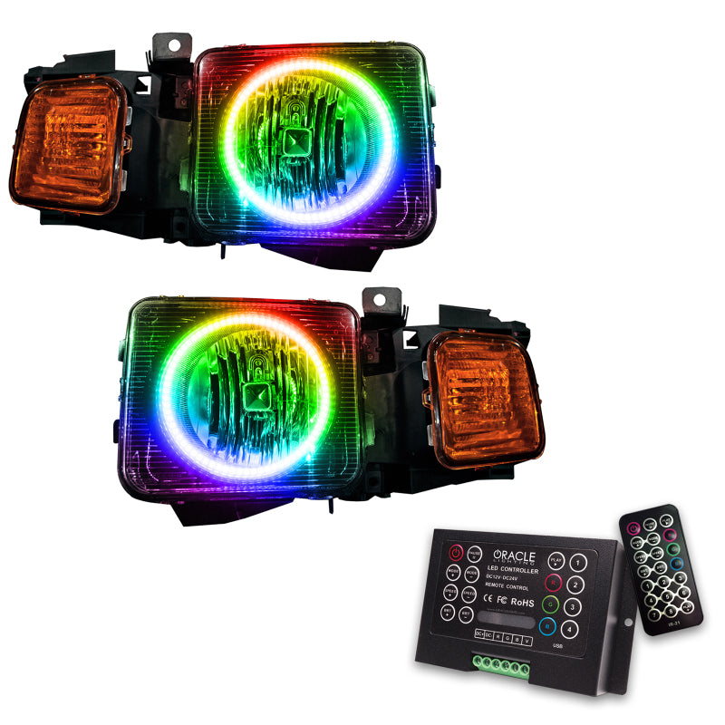 Oracle 06-10 Hummer H3 SMD HL (Combo) - ColorSHIFT w/ 2.0 Controller Headlights ORACLE Lighting