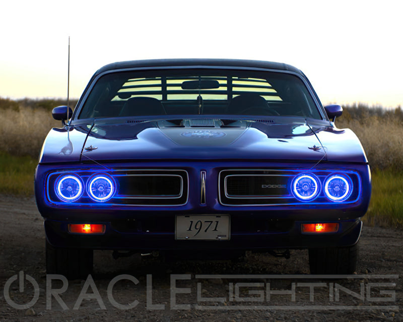 Oracle Pre-Installed Lights 5.75 IN. Sealed Beam - ColorSHIFT Halo Headlights ORACLE Lighting