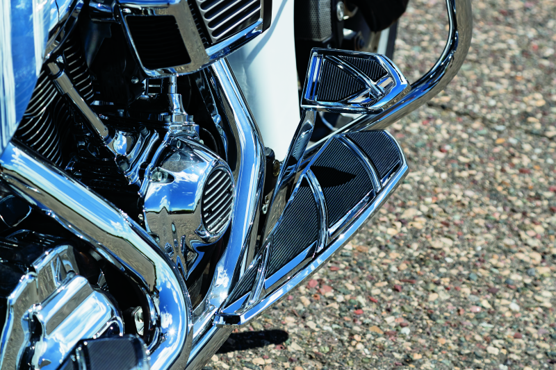 Kuryakyn Phantom Brake Pedal Pad FL Touring Models Chrome Pedals Kuryakyn