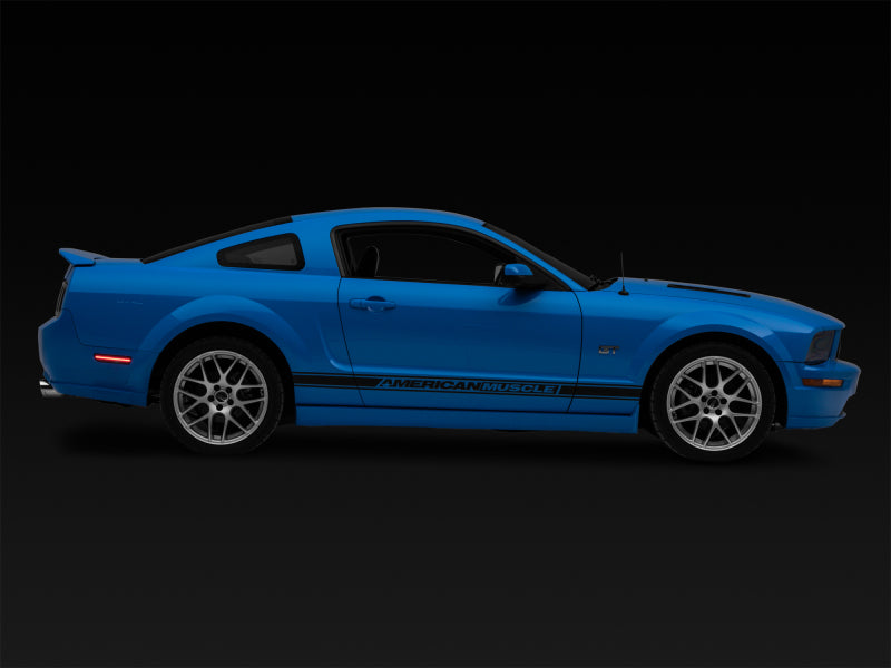 Raxiom 05-09 Ford Mustang Axial Series LED Side Markers (Smoked) Sidemarkers & Indicators Raxiom