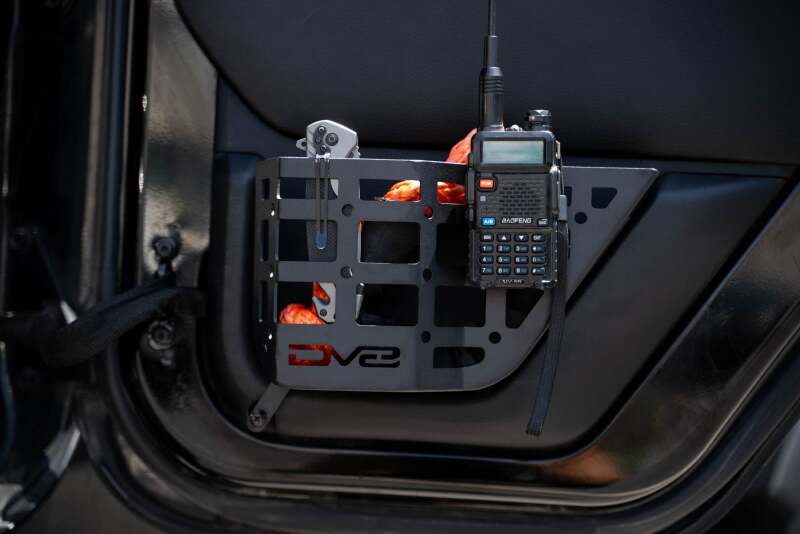 DV8 Offroad 11-18 Jeep Wrangler JK 4 Door Only Rear Door Pocket Molle Panels - Black Exterior Trim DV8 Offroad