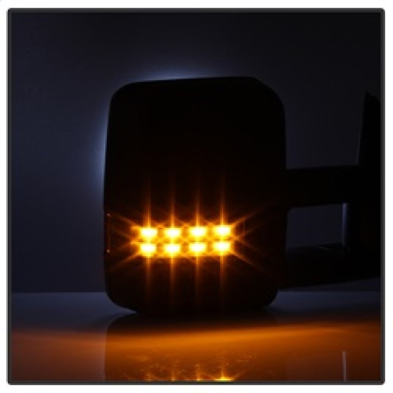xTune Chevy Silverado 03-06 G2 Heated Amber LED Signal Telescoping Mirrors MIR-CS03S-G2-PWH-AM-SET Side Mirrors SPYDER