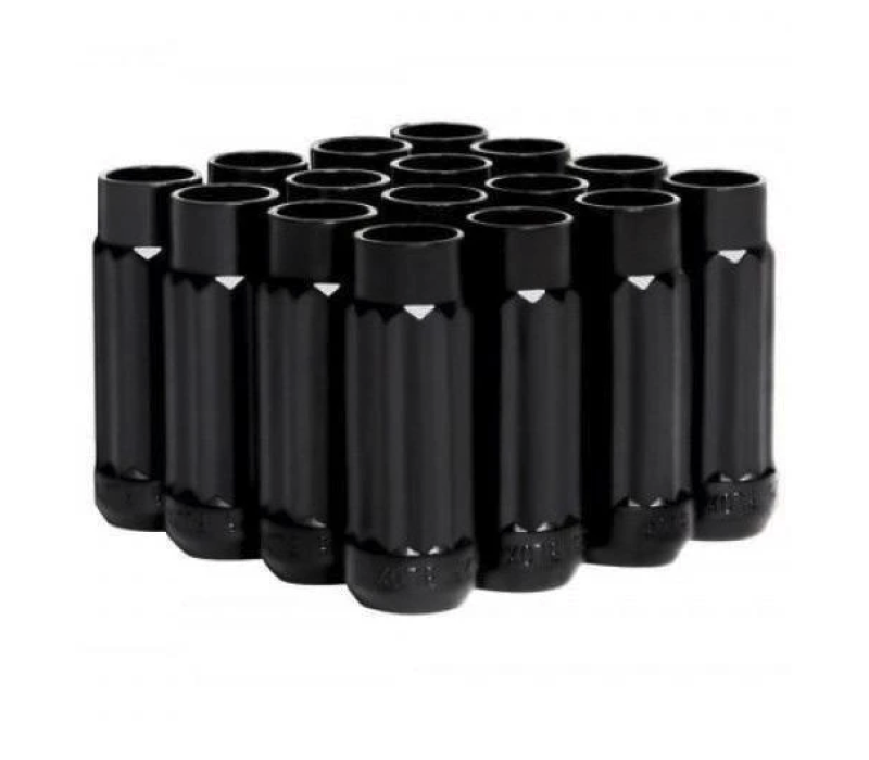 BLOX Racing 12-Sided P17 Tuner Lug Nuts 12x1.25 - Black Steel - Set of 16 Lug Nuts BLOX Racing