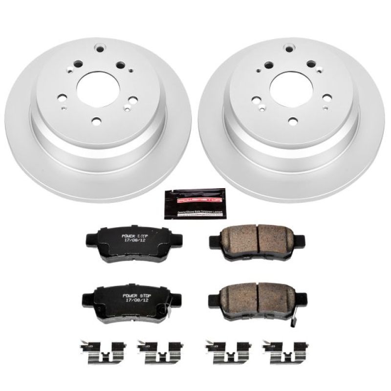 Power Stop 05-10 Honda Odyssey Rear Z17 Evolution Geomet Coated Brake Kit Brake Kits - Performance Blank PowerStop