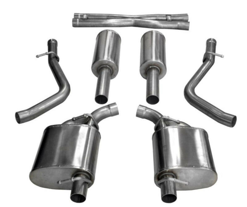 Corsa 2015-2023 Dodge Challenger 3.6L 2.5in Cat-Back Dual Rear Exit (re-uses stock exhaust bezel) Catback CORSA Performance