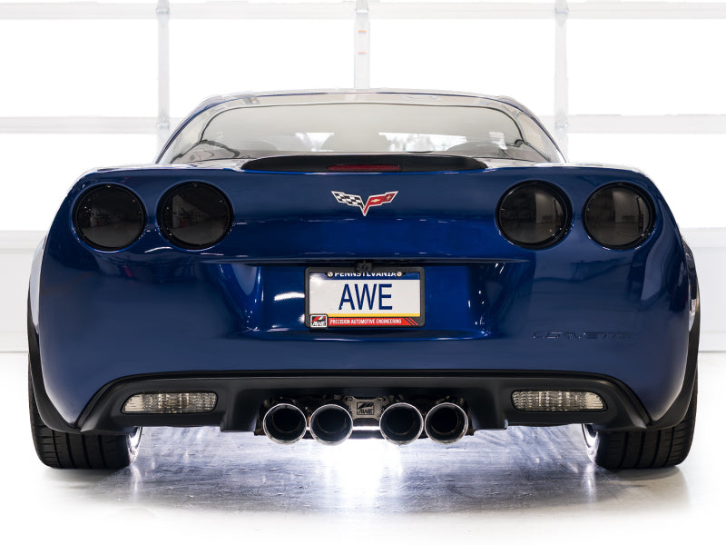 AWE Tuning C6 Chevrolet Corvette Z06/ZR1 Touring Edition Axle-Back Exhaust w/ Chrome Silver Tips Axle Back AWE Tuning