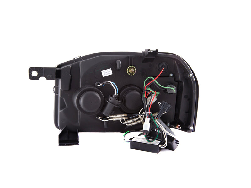 ANZO 2001-2004 Nissan Frontier Projector Headlights w/ Halo Black (CCFL) Headlights ANZO