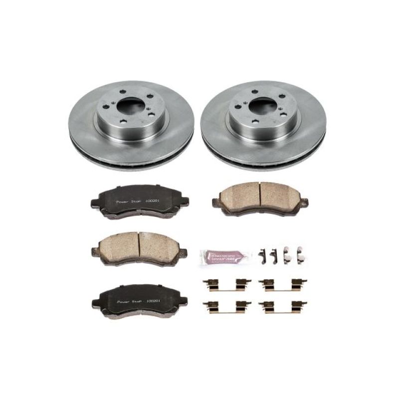 Power Stop 97-01 Subaru Impreza Front Autospecialty Brake Kit Brake Kits - OE PowerStop