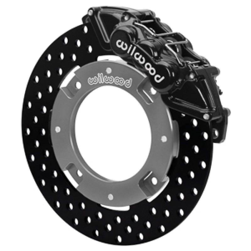 Wilwood 17-21 Can-Am X3RS Black 6-Piston Front Kit 11.25in - Drilled Rotors Brake Kits - Performance Drill Wilwood
