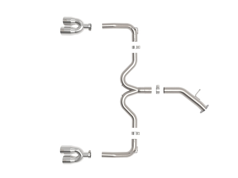 aFe 22-24 Kia Forte GT 1.6L 3in-2.5in 304 Stainless Steel Axle-Back Exhaust w/ Polished Tips Axle Back aFe