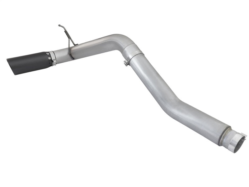 aFe Atlas Exhaust 5in DPF-Back Al Steel 2016 Nissan Titan XD V8-5.0L Black Tip DPF Back aFe