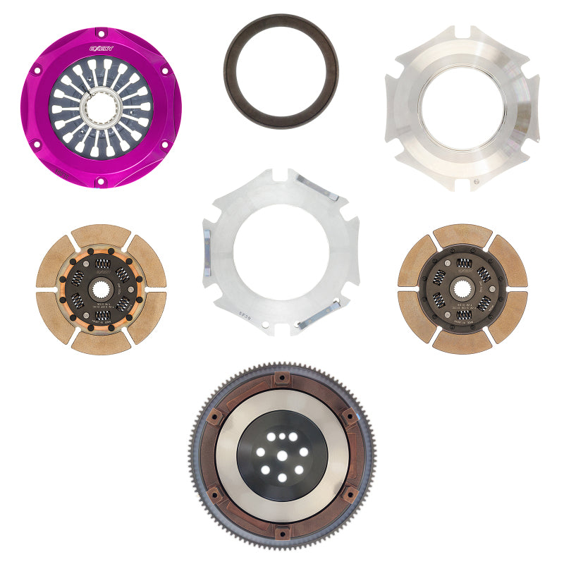 Exedy 1996-1996 Mitsubishi Lancer Evolution IV L4 Hyper Twin Cerametallic Clutch Sprung Center Disc Clutch Kits - Multi Exedy