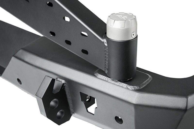 Rugged Ridge 18-22 Jeep Wrangler (JL) Rubicon/Spt 2dr HD Rear Bumper w/Swing Out Tire Carrier - Blk Bumpers - Steel Rugged Ridge