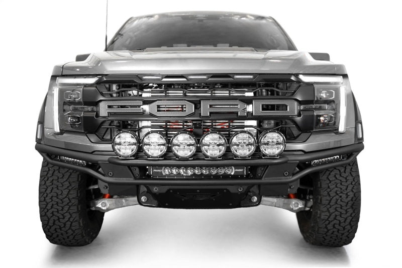 Addictive Desert Designs 2021-2024 Ford F-150 Raptor Race Series Front Bumper Light Hoop Light Mounts Addictive Desert Designs