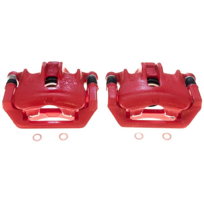 Power Stop 1999 Land Rover Discovery Rear Red Calipers - Pair Brake Calipers - Perf PowerStop