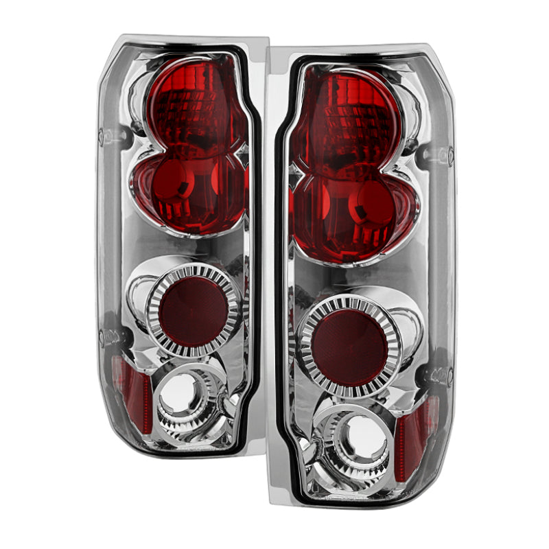 Spyder Ford F150 87-96/Ford Bronco 88-96 Euro Style Tail Lights Chrome ALT-YD-FF15089-C Tail Lights SPYDER