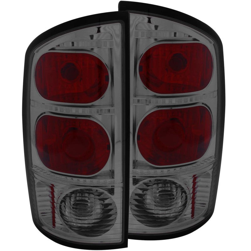 ANZO 2002-2005 Dodge Ram 1500 Taillights Smoke Tail Lights ANZO