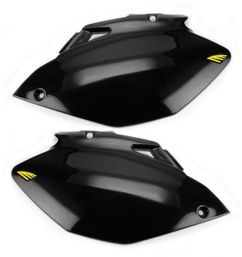 Cycra 06-09 Yamaha YZ250-450F Side Number Panels - Black Plastics Cycra