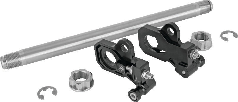 Performance Machine HD Touring Axle Adj Kit - Black Ano Axles Performance Machine