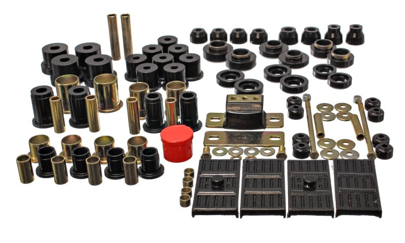 Energy Suspension 67-69 Chevrolet Camaro (w/mono leaf springs) Black Hyper-flex Master Bushing Set Bushings - Full Vehicle Kits Energy Suspension