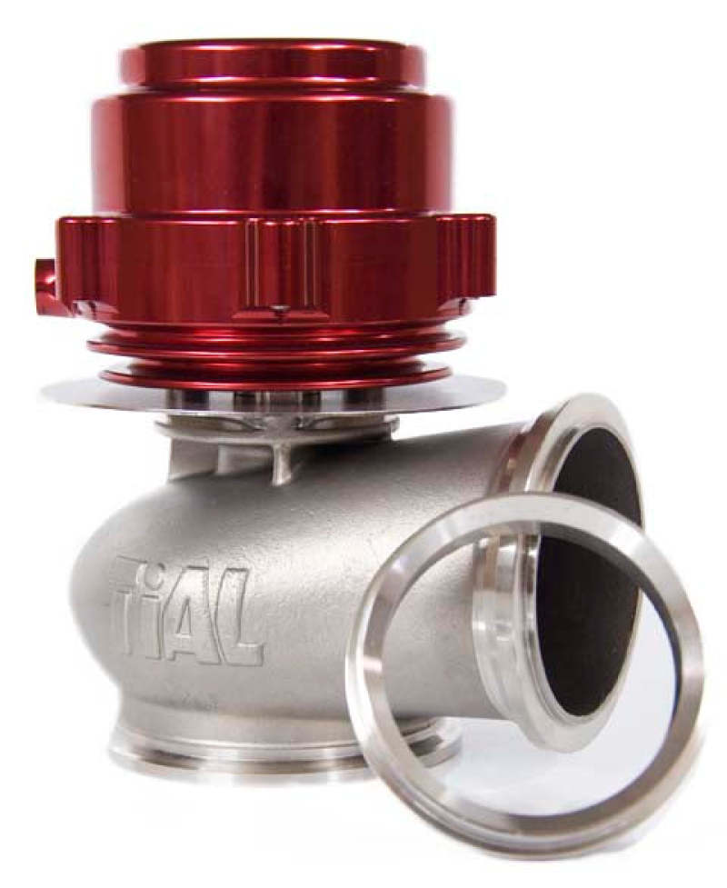 TiAL Sport V60 Wastegate 60mm .149 Bar (2.17 PSI) w/Clamps - Red Wastegates TiALSport