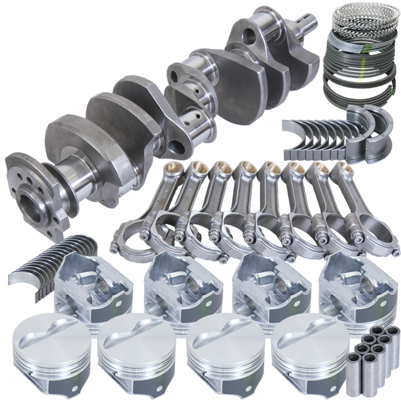 Eagle Chevy 350 2Pc 3.750in Crank 5.700in I-Beam Rod -5cc Flat Top 4.060in Pistons Balanced Assembly Rotating Assemblies Eagle
